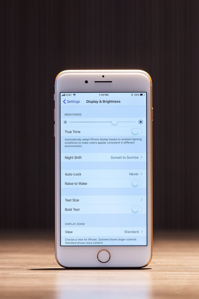 iphone 8 brightness