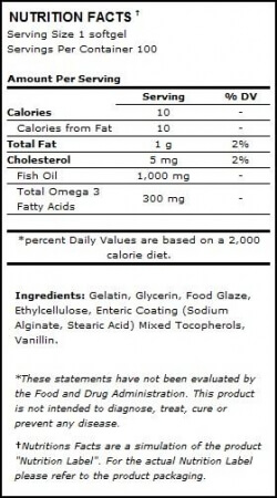 Optimum Nutrition Fish Oil 100 Caps - 100% Original 