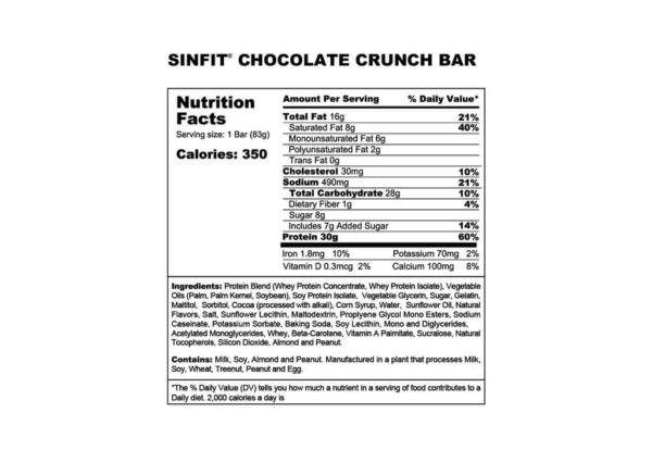 sinfit-protein-bars-nutrition
