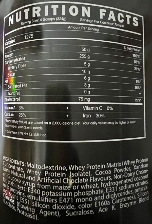 dynamik-prey-mass-6lb-nutrition